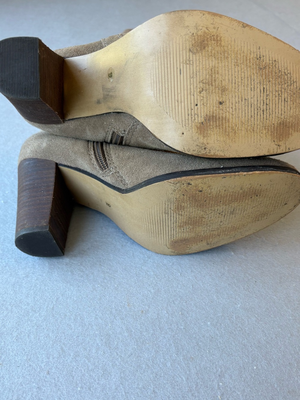 Dolce Vita Tan Myste Suede Knee-High Block 3” Heel Boots Sz 9 - Picture 12 of 13